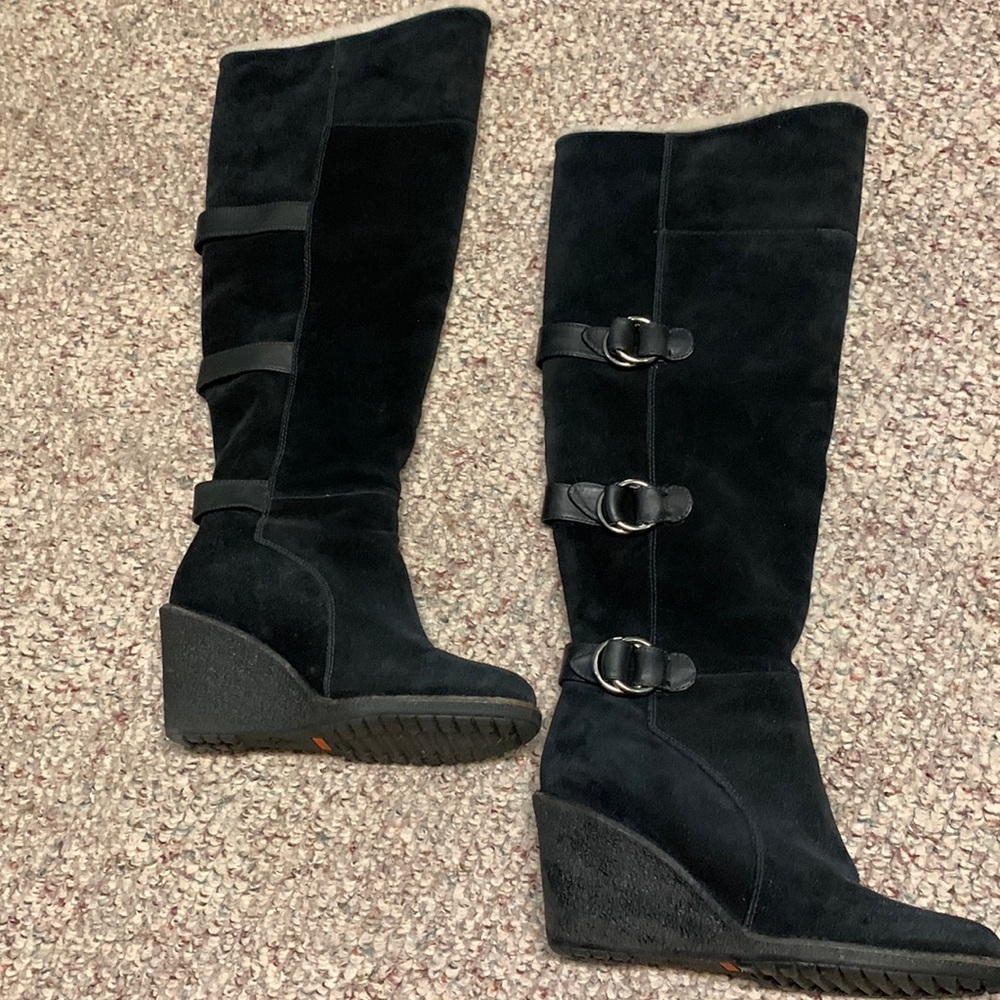 Cole Haan Nike air fur filled wedge boot